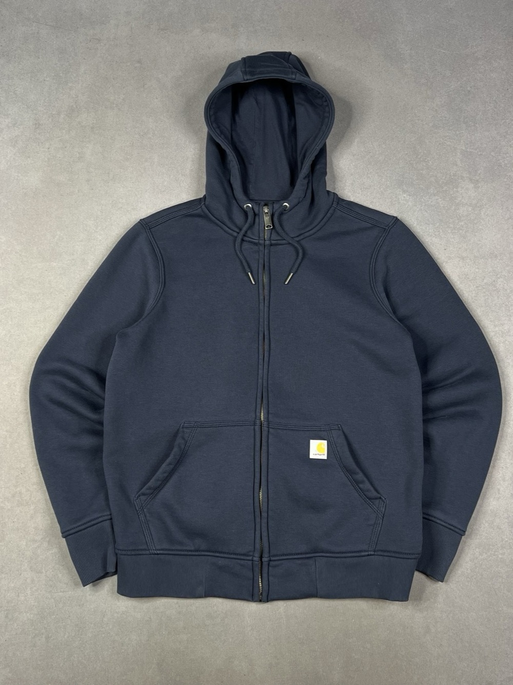 Carhartt Relaxed Fit Zip-Front Hoodie Blue Medium